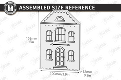 Miniature Village Block Toy Laser Cut | Layered Town House Product Image 2