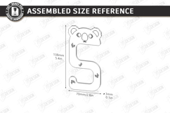 Animal Bag Hook Holder Laser Cut | Desk Purse Hanger SVG Product Image 2