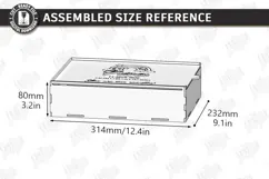 Baby Keepsake Memory Box Laser Cut | Wooden Storage Box SVG Product Image 2