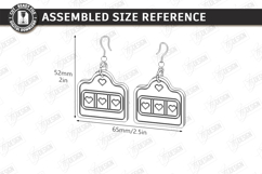 Valentine's Day Earrings Laser Cut Bundle|Hearts Shapes|Love Product Image 7