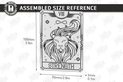 Tarot Card Coaster Laser Cut | Celestial Coaster | Mystical Product Image 2