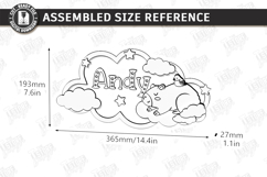 Cloud Night Light Laser Bundle | Nursery Decor | Kids Laser Product Image 26