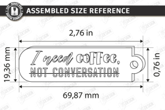 Sarcastic Quotes Keychain Laser Cut | Funny Snarky Keyring Product Image 2