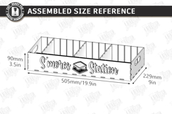S'mores Station Tray Laser Cut | S'mores Bar Organizer SVG Product Image 2