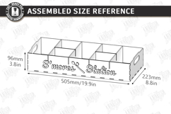 S'mores Station Tray Laser Cut | S'mores Bar Organizer SVG Product Image 2