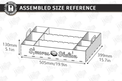 S'mores Station Tray Laser Cut | S'mores Bar Organizer SVG Product Image 2