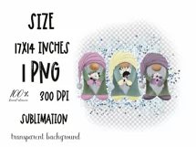 Summer Gnome Sublimation design PNG|Gnome clipart Product Image 2