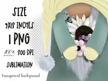 Summer Gnome Sublimation design PNG|Gnome clipart Product Image 2