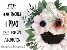 Flower bouquet sublimation design|Flower clipart|Floral PNG Product Image 2