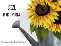 Sunflower bouquet with a butterfly|Sublimation|Sunflower PNG Product Image 2