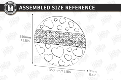 Valentine’s Round Door Signs Laser Cut Bundle| Layered Decor Product Image 7