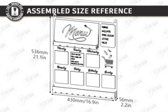 Weekly Menu Planner Board Laser Cut|Kitchen SVG|Meal Planner Product Image 2