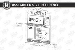 Weekly Menu Planner Boards Laser Cut Bundle|Home Kitchen SVG Product Image 8