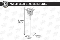 Flower Bouquet Laser Cut | Eternal Flowers | Composite Model Product Image 3