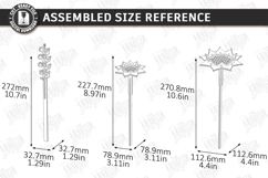 Flower Bouquet Laser Cut | Eternal Flowers | Composite Model Product Image 3