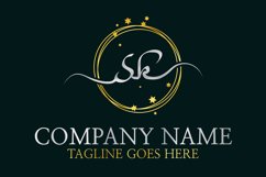 SK letter mark logo Product Image 1