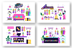 10 Skateboard Shop Illustration Product Image 3
