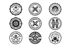 Skateboard stamps design logo, Eps, Ai, Png, Svg Files Product Image 2