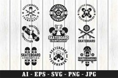 Skateboard tournament logo, Eps, Ai, Png, Svg Files Product Image 1