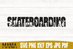 Skateboarding Svg Cut File Design Product Image 1
