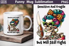 Funny Skeleton Mug | Skeleton Sarcastic Quotes Mug Product Image 1