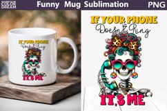 Funny Skeleton Mug | Skeleton Sarcastic Quotes Mug Product Image 1