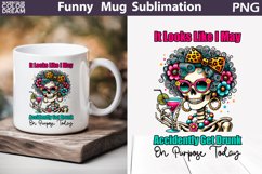 Funny Skeleton Mug | Skeleton Sarcastic Quotes Mug Product Image 1