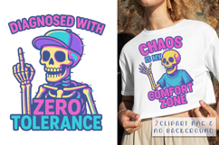 8 Funny Skeleton Quotes Clipart Sarcastic Skulls Product Image 3