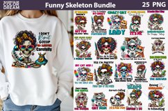 Funny Skeleton Sublimation Bundle | Skeleton Sarcastic Quote Product Image 1