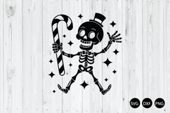 Christmas Skeleton Candy Cane SVG, Skeleton SVG Product Image 1