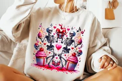 Skeleton Valentine PNG, Valentine's Day Funny Skeleton PNG Product Image 2