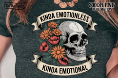 kinda emotional kinda emotionless png flower skull