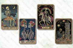 Skeleton Funny Tarot Card Sublimation Product Image 5