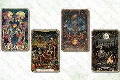 Skeleton Funny Tarot Card Sublimation Product Image 2
