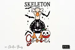 Skeleton Goose Halloween PNG | Spooky Season Png Product Image 4
