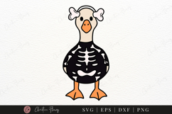 Skeleton Goose SVG | Halloween Spooky Goose PNG Product Image 1