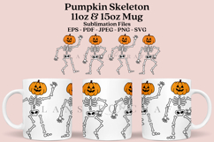 skeleton halloween coffee mug sublimation wrap glass mug wrap svg presized for 11oz and 15oz glass mug are sublimation files