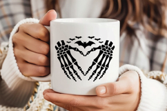 Skeleton Hand Heart SVG | Halloween PNG | Halloween Clipart Product Image 2