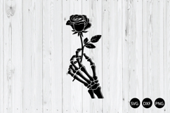 Skeleton Hand Roses SVG, Hands Death SVG, Skeleton SVG Product Image 1