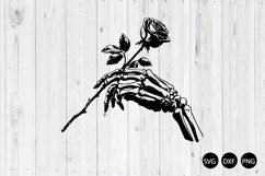 Skeleton Hand Roses SVG, Hands Death SVG, Skeleton SVG Product Image 1