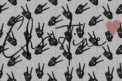 Seamless Skeleton Hand Lace Pattern | Halloween PNG Product Image 4