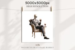 Skeleton In Chair Halloween Creepy Clipart PNG Scrapbooking Fairy Tale Art Image Watercolor Transparent Print illustration sublimation creepy printable digital watercolor Skeleton in suit Skull, spooky clipart, nursery, Creepy halloween decoration art ima