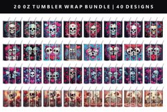 Skull 20oz Tumbler Wrap | Sublimation PNG Bundle Product Image 1