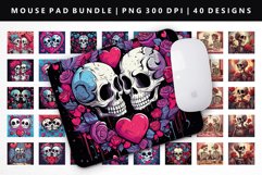 Skull Mouse Pad Design | Mouse Pad Sublimation PNG Product Image 1