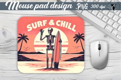 Mouse Pad | Skeleton | Skull sublimation Product Image 1