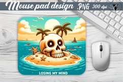 Mouse Pad | Skeleton | Skull sublimation Product Image 1