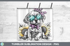 GorgeousSkeleton Puppy Tumbler design.