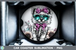 GorgeousSkeleton Puppy Car Coaster design.