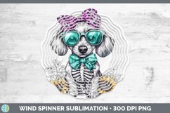GorgeousSkeleton Puppy Wind Spinner design.