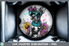 GorgeousSkeleton Puppy Car Coaster design.